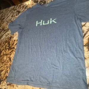 Huk Men's Heather Blue Tee